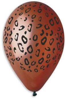 Sachet De 10 Ballons Motif Jungle Marron accessoire