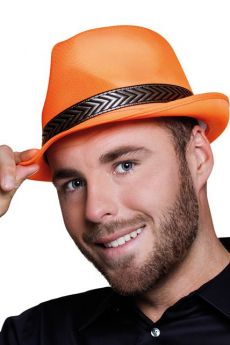 Chapeau Borsalino Orange Fluo accessoire