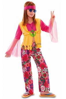 Déguisement Enfant Costume De Hippie Fille costume