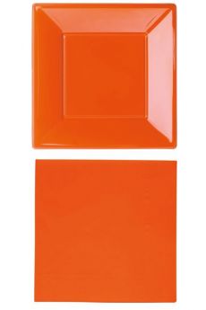 Vaisselle Jetable Orange accessoire