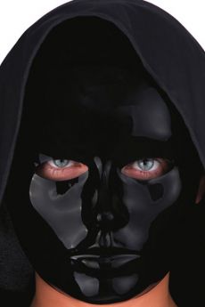 Masque Visage Noir En Plastique accessoire