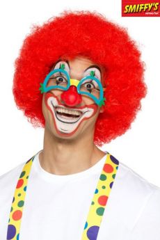 Lunettes Avec Nez De Clown Adulte Multicolores accessoire