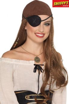 Cache oeil Adulte Pirate Noir accessoire