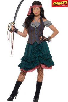 Déguisement Femme Pirate De Luxe Multicolore costume
