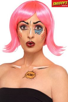 Kit Maquillage à L'Eau Style Pop Art Multicolore accessoire