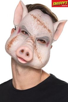 Masque Adulte Cochon Tueur Effrayant Rose accessoire