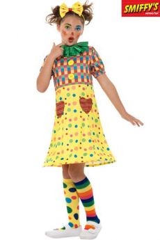 Déguisement Enfant Fille Clown Multicolore costume