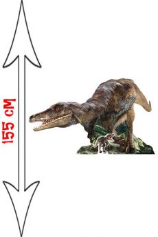 Figurine Géante Carton Velociraptor accessoire