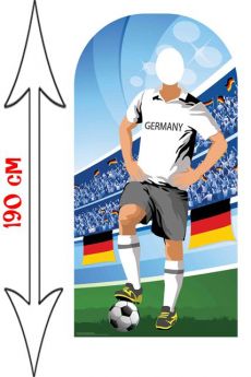 Figurine Géante Passe Tête Football Allemagne accessoire