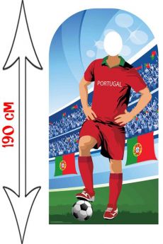 Figurine Géante Passe Tête Football Portugal accessoire