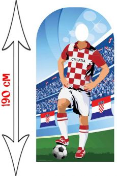 Figurine Géante Passe Tête Football Croatie accessoire