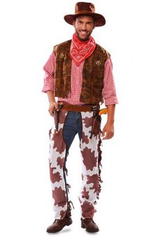 Déguisement Cowboy Bandeau Rouge Homme costume