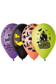 Sachet De 50 Ballons Halloween Décorés accessoire