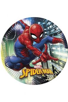 Paquet De 8 Assiettes Spiderman Team Up accessoire