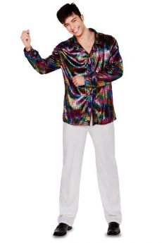Chemise Disco Colorée Homme costume