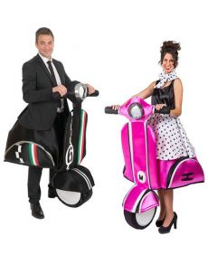 Couple Scooter Italien costume
