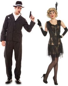 Couple Gangster et Lady costume