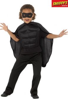 Set Super Héros Pour Enfant Noir costume