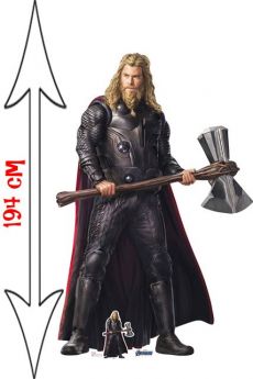 Figurine Géante Carton Thor Stormbreaker accessoire