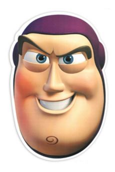 Masque Carton Adulte Buzz L'Eclair Toy Story accessoire