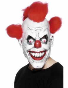 Masque terrifiant de clown adulte Halloween accessoire