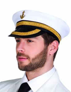Chapeau capitaine marin adulte accessoire