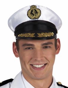 Chapeau de capitaine marin adulte accessoire
