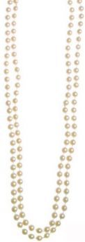 Collier perles blanches accessoire