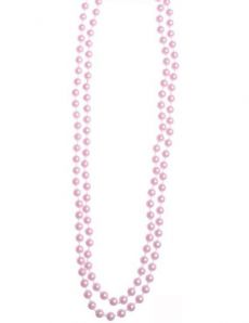 Collier perles roses accessoire