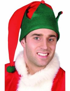 Bonnet elfe Noël avec pompon adulte accessoire