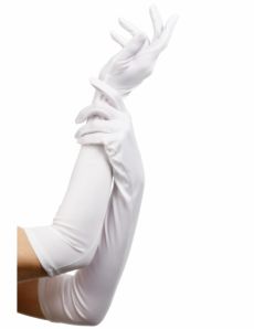 Gants longs blancs femme 52 cm accessoire
