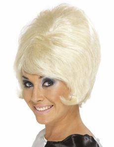 Perruque blonde beehive femme accessoire