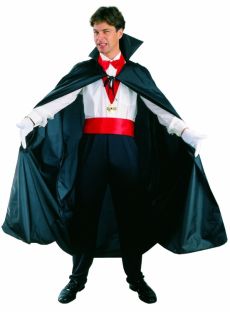Cape noire de dracula Halloween homme accessoire