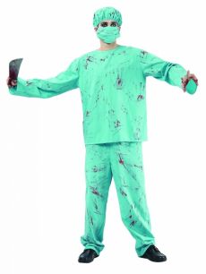 Déguisement chirurgien zombie Halloween adulte 