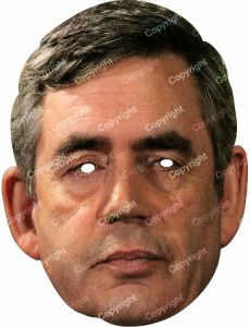 Masque carton Gordon Brown accessoire