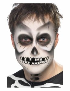 Kit maquillage squelette adulte Halloween accessoire