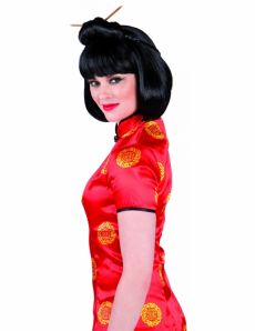 Perruque chinoise adulte accessoire