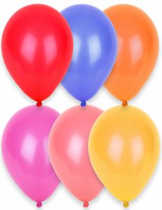 24 Ballons multicolores 25 cm accessoire