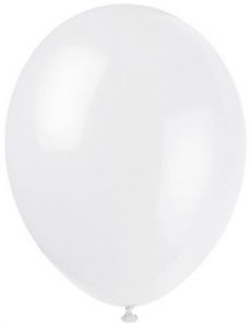 12 Ballons blancs 28 cm accessoire