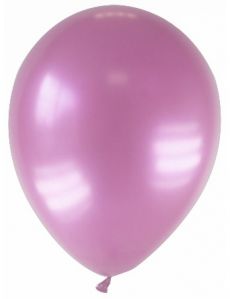 12 Ballons métallisés roses 28 cm accessoire