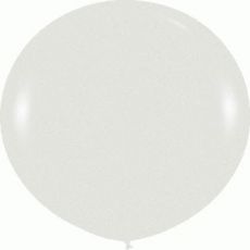Ballon géant en latex blanc 80 cm accessoire