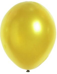 100 Ballons dorés métallisés 29 cm accessoire