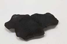 100 Pétales de rose en tissu noir 5 cm accessoire