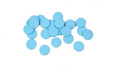 36 Confettis de table ronds turquoise 1,2 cm accessoire