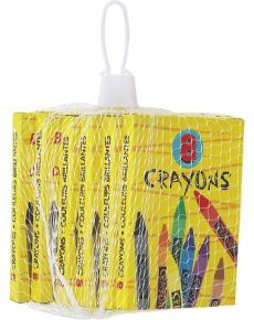 6 Boîtes de crayons de couleur 8,8 cm accessoire