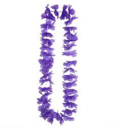 Collier Hawaï violet accessoire