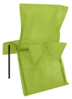 10 Housses de chaise Premium vertes 50 x 95 cm accessoire