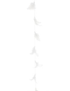 Guirlande de plumes blanche 1 m accessoire