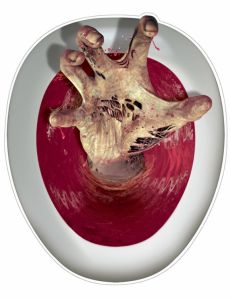 Décoration autocollante pour wc main de zombie 30,5 x 43,2 cm accessoire