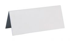 10 Marque-places rectangulaires blancs 3 x 7 cm accessoire